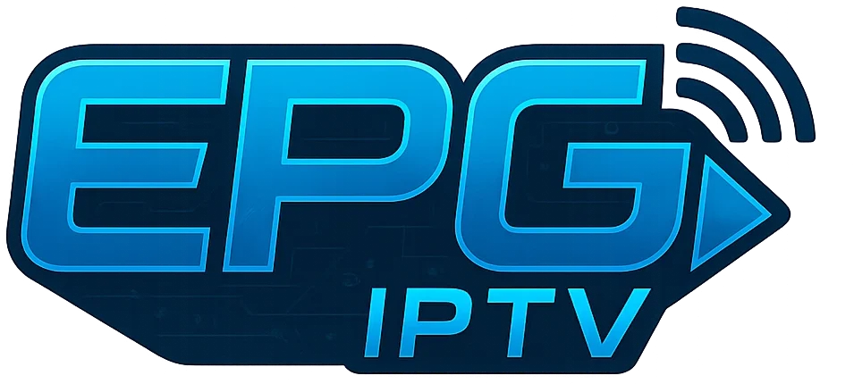 EPGIPTV logo — digital IPTV and EPG streaming brand logo with transparent background
